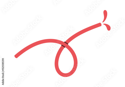 Blood transfusion hose cartoon design