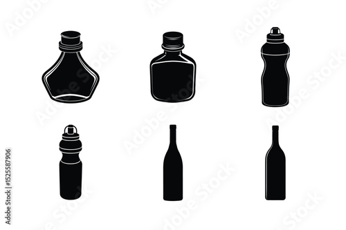 bottol silhouette design bundle 