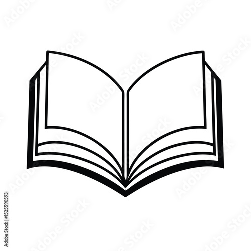 open book vector illustration