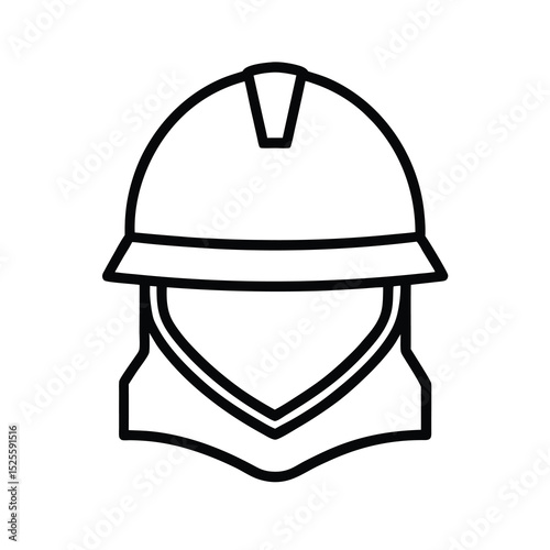 vector illustration of a helmet