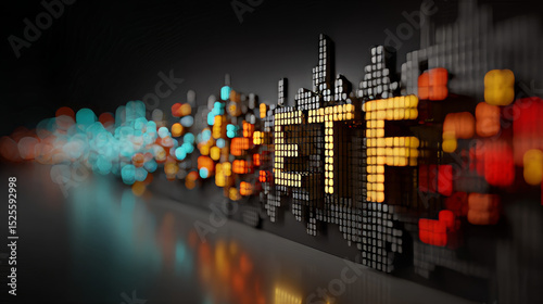 ETF: Exchange-Traded Fund, diversification, Hand of robotic holding Glowing ETF in light bulb on big data processing, investment, innovation and technology.