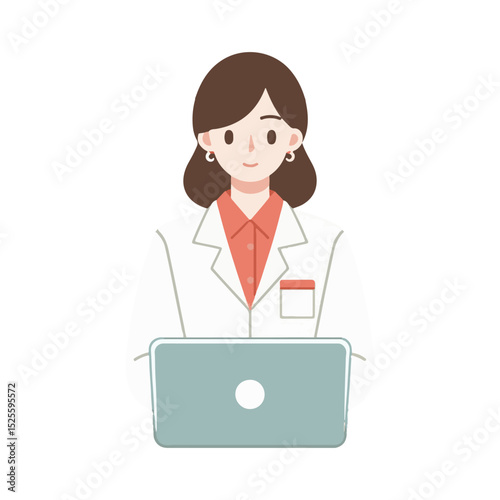 
illustration design of a technician