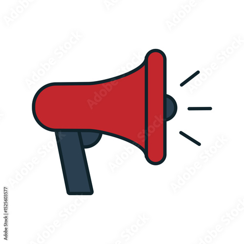 Loudspeaker amplifying a message at an event