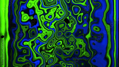 Swirling Neon Paint Abstract Background

