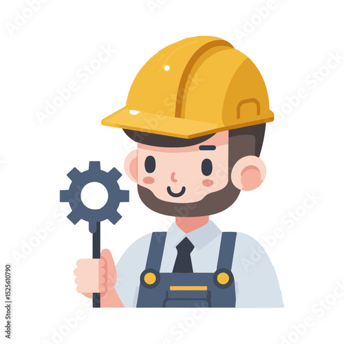 
illustration design of an engineer technician