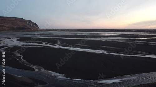 Aerial Drone Footage of Kúðafljót Glacial River | Iceland’s Braided River & Volcanic Landscape