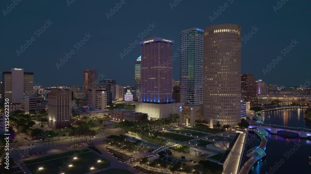 Downtown Tampa by the Riverwalk