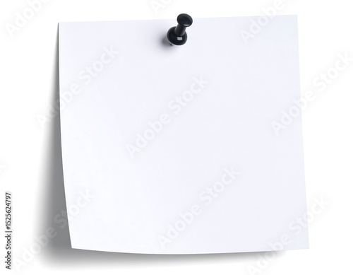 Blank sticky note pinned