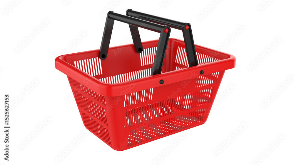 Fototapeta premium shopping basket market shop isolated in transparend background PNG