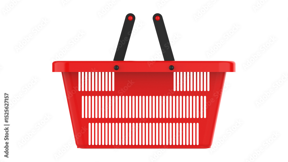 Fototapeta premium shopping basket market shop isolated in transparend background PNG