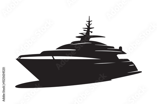 Speedboat Yacht Silhouette