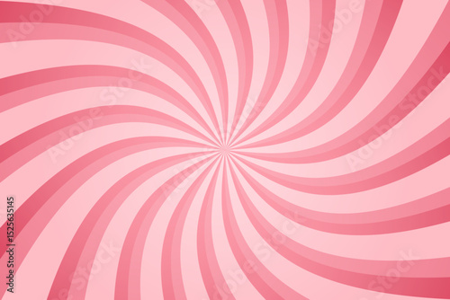 Pink cream candy vector swirl. Candy color sunburst background