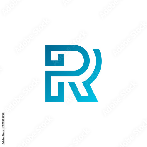 Free Download Modern Abstract Letter R Monogram Logo - GFXLoad