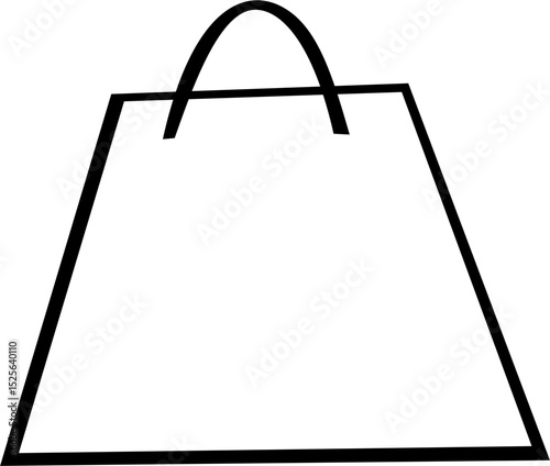 Czarno-biała torba na zakupy – minimalistyczne logo sklepu