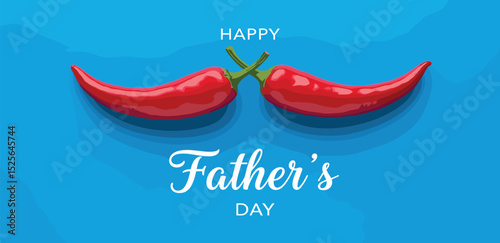 Happy Father's Day restaurant Concept. Father symbol shape with plate and spoon concept for restaurant and food brand for father's day. Restaurant and fast food Father's day concept.