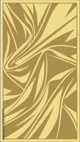 Abstract gold swirl pattern design on a square frame suitable for any project