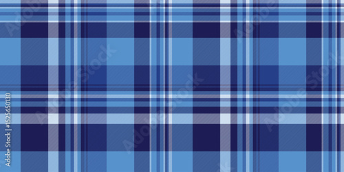 Classic blue plaid pattern.  Seamless texture ideal for textile design, web backgrounds, or fashion projects.  Subtle color variations create visual interest.