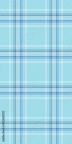 Seamless pastel blue plaid pattern.  Ideal for textile design, website backgrounds, or stationery.  Subtle texture adds visual interest, perfect for creating a calming and fresh aesthetic.