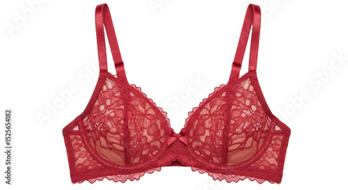 Wallpaper Mural red lace bra isolated on transparent background Torontodigital.ca
