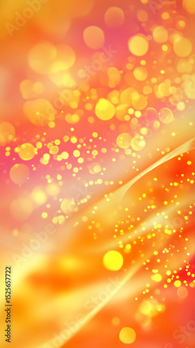 Abstract orange and pink bokeh background with soft light effects  