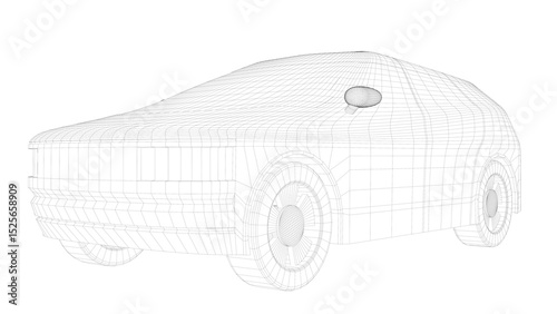 3D illustration of vehicle model