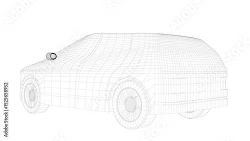 3D illustration of vehicle model