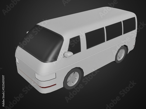 3D illustration of vehicle model