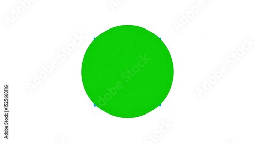 Vibrant Green Circle: A striking circular shape dominates, its vivid green color a visual statement. The image, showcasing simplicity at its finest.
