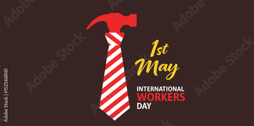Happy Workers day or international Labor day concept background. labor day and may day celebration design.