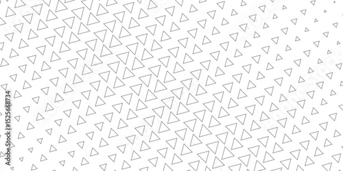 Geometric pattern of black triangles on a white background.Seamless in one direction.Option with an average fade out.The scale transformation method.