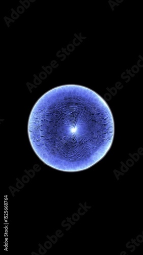 Luminescent Blue Circular Cell Loop