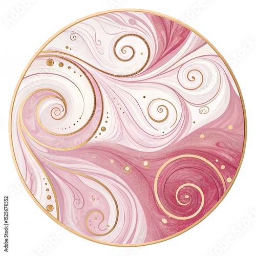 Pale Lavender Marble Swirl with Opalescent Veins