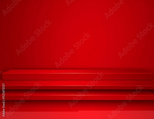 Red shelf display background