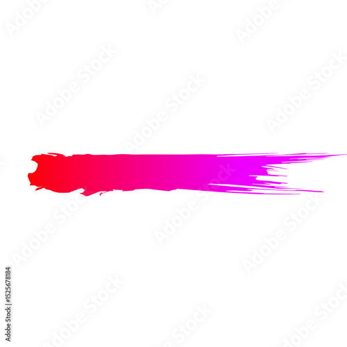 Abstract pink and red paint splashes create a vibrant, grungy banner illustration with decorative brush stroke elements
