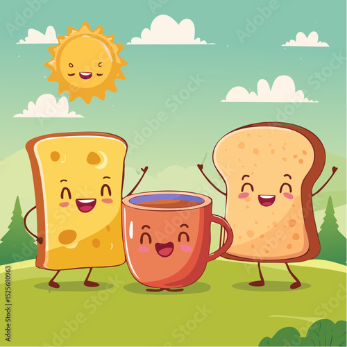 Household Friends – Toast, teacup, soap, sponge – all animated with expressions.
