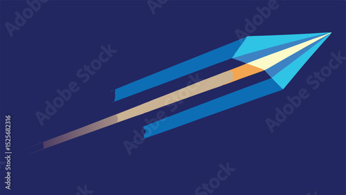 Abstract geometric light trails in blue and beige with subtle artistic effects vector illustration