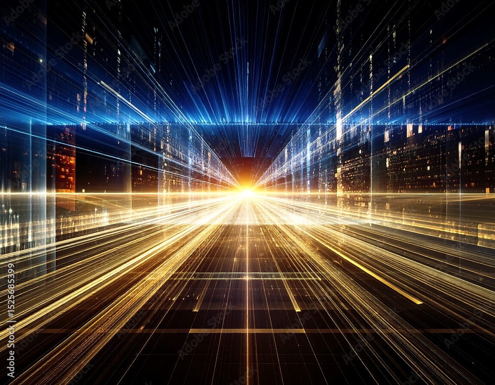 Fototapeta premium Futuristic city highway