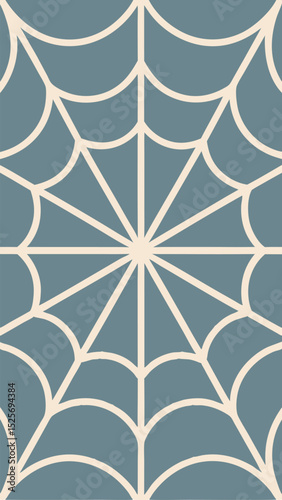 Elegant spiderweb pattern in soft blue and creamy white color combination ideal for backgrounds