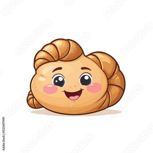 Happy Croissant Icon