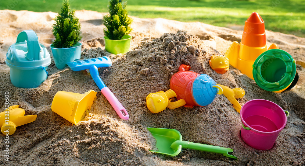 plastic colorfull shells sand molds that children uses to play on a beach plastic colorfull shells sand molds that children uses to play on a beach