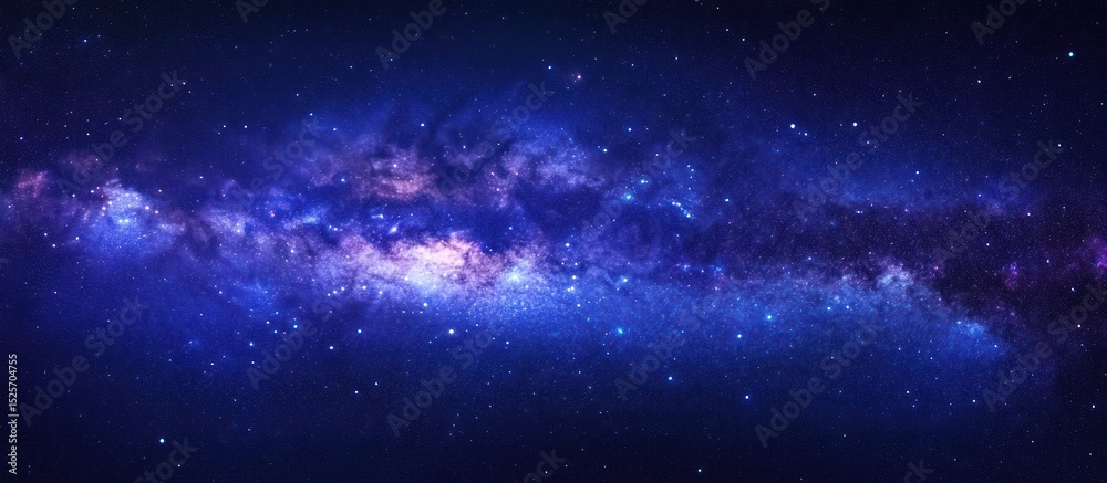 Fototapeta premium Deep Space Exploration: A Captivating Image of the Milky Way Galaxy's Splendor