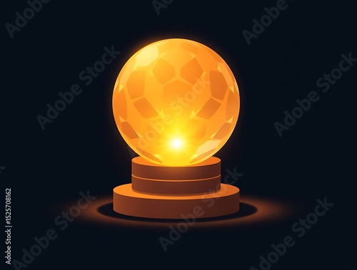 Illuminated Crystal Ball.