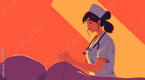 Nurse Examining Patient.
