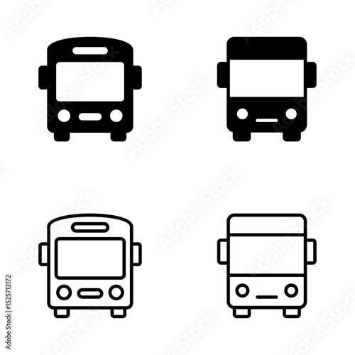 Bus icon vector. bus sign and symbol