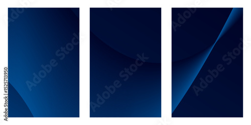 Three book cover show an abstract blue gradient with lines and curves, used as a decorative backdrop for the page. The design is sleek and professional, suggesting a modern, tech-oriented brand.