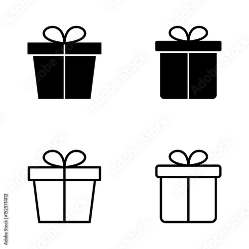 Gift icon vector. gift sign and symbol. birthday gift
