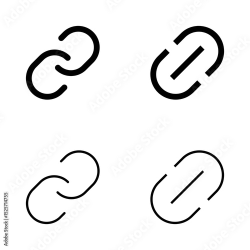 Link icon vector. Hyperlink chain sign and symbol