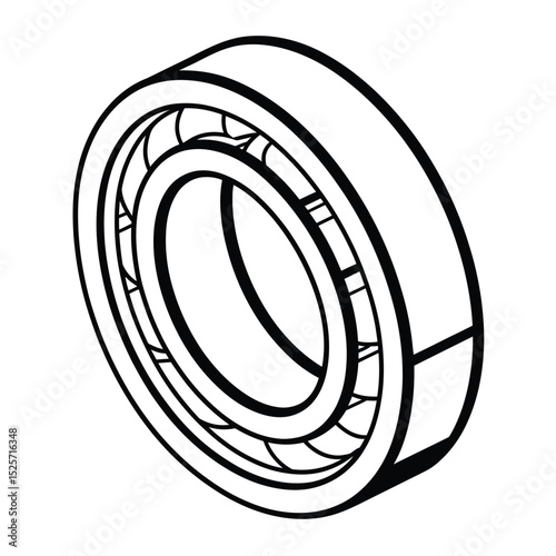 Technical Drawing of a Bearing