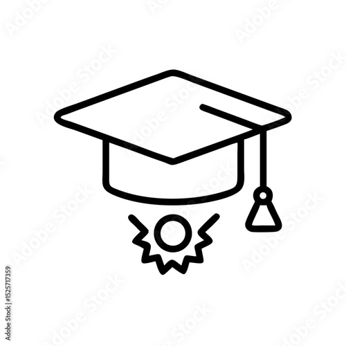 Digital Diploma Featuring a Graduation Cap and Emblematic Seal for Educational Achievement