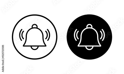 Bell Icon vector illustration. Notification sign and symbol for web site design